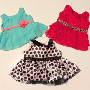 BABW Build A Bear Workshop Three Unique Dresses